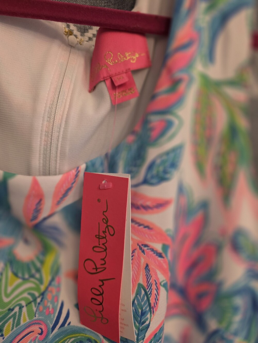 Lilly Pulitzer Resort White Multi-Color Sammie Romper SIZE 14 NWT - Picture 3 of 6